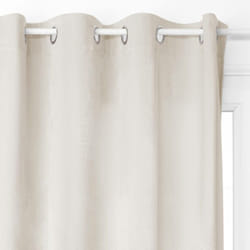 Atmosphera - Tenda oscurante Dolce in velluto bianco avorio 140x260cm créateur d'intérieur