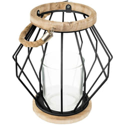 Atmosphera - Lanterna in filo nero H20cm créateur d'intérieur