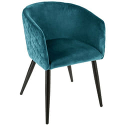 Atmosphera - Poltrona Marlo Velluto blu Duck créateur d'intérieur