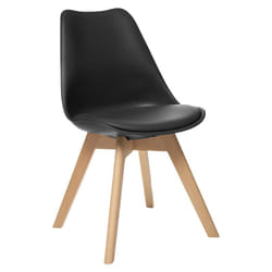 Atmosphera - Sedia Baya gambe in faggio nero créateur d'intérieur