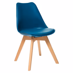 Aggiorna il tuo soggiorno con una sedia scandinava: la sedia a sdraio blu in polipropilene. Questa sedia alla moda comprende ...