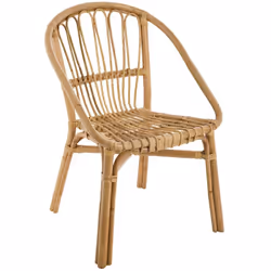 Poltrona in rattan "bohemian dream" - Atmosphera createur d'interieur. Colore : Naturel. Materiale principale : Rotin. Lunghe ...