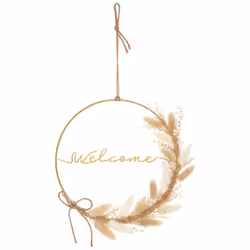 Fiori secchi "wonder" da parete in metallo d24cm - Atmosphera createur d'interieur. Colore : Welcome. Materiale principale :  ...