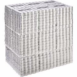 Lotto di 50 candele bianche - Atmosphera createur d'interieur. Colore : Blanc. Materiale principale : Paraffine. Lunghezza : ...