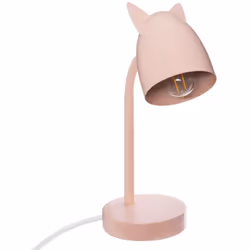 Lampada per bambini con orecchie rosa h31cm - Atmosphera createur d'interieur. Colore : Rose. Materiale principale : Polyprop ...