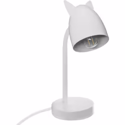 Lampada per bambini con orecchie bianche h31cm - Atmosphera createur d'interieur. Colore : Blanc. Materiale principale : Poly ...