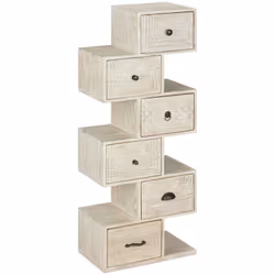 Chiffoniera mango "ajay" 6 cassetti - Atmosphera createur d'interieur. Colore : Beige. Materiale principale : Manguier. Lungh ...