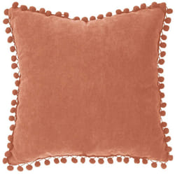 Atmosphera - Cuscino con nappe rosa terracotta 40x40cm créateur d'intérieur