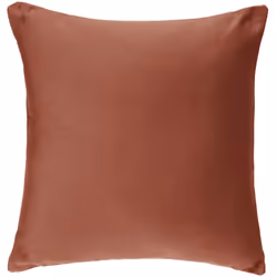 Copricuscino in cotone rosa terracotta 38x38cm - Atmosphera createur d'interieur. Colore : Terracotta foncé. Materiale princi ...