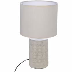 Lampada "melo" in ceramica beige h34cm - Atmosphera createur d'interieur. Colore : Beige. Materiale principale : Grès (cérami ...