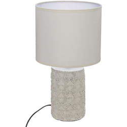 Atmosphera - Lampada melo in ceramica beige h34cm créateur d'intérieur