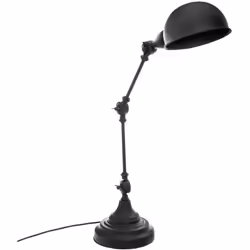 Lampada in metallo nero "basalt" h55cm - Atmosphera createur d'interieur. Colore : Noir. Materiale principale : Fer. Lunghezz ...