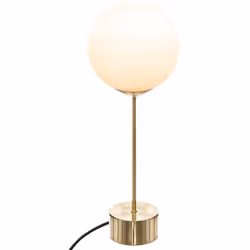 Lampada "dris" in metallo dorato h43cm - Atmosphera createur d'interieur. Colore : Doré. Materiale principale : Verre. Lunghe ...