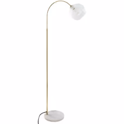 Lampada da terra ad arco "laye" in marmo oro h150cm - Atmosphera createur d'interieur. Colore : Doré. Materiale principale :  ...