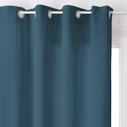Tenda "lilou" blu 140x260cm - Atmosphera createur d'interieur. Colore : Bleu canard. Materiale principale : Polyester. Lunghe ...