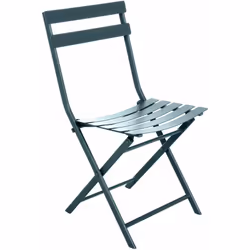 - materiale alluminio - colore blu Sedia da balcone in alluminio colore blu