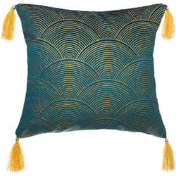 Atmosphera - Cuscino Glitter blu 40x40cm créateur d'intérieur