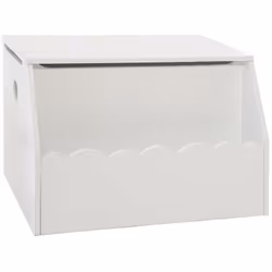 Cassapanca e libreria bianca per bambini 58x38cm - Atmosphera createur d'interieur. Colore : Blanc. Materiale principale : Pa ...