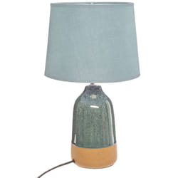 Lampada Pietra in ceramica blu H43cm - Atmosphera créateur d'intérieur