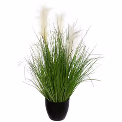 Erba artificiale in vaso h70cm - Atmosphera createur d'interieur. Colore : Vert. Materiale principale : Polyéthylène. Lunghez ...