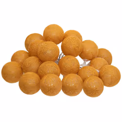 Stringa led settore giallo senape l435cm - Atmosphera createur d'interieur. Colore : Moutarde. Materiale principale : Coton.  ...