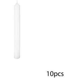 Atmosphera - Confezione da 10 candele a bastoncino bianche Many 45g créateur d'intérieur