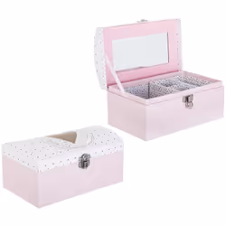 Scatola per bambini "demoiselle" rosa 20x12cm - Atmosphera createur d'interieur. Colore : Rose. Materiale principale : Carton ...