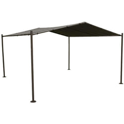 Gazebo in ardesia Certeli 4x4m in acciaio trattato con polveri epossidiche - Hespéride
