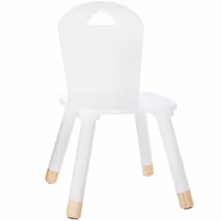 Sedia per bambini "douceur" bianca - Atmosphera createur d'interieur. Colore : Blanc. Materiale principale : Panneau de fibre ...