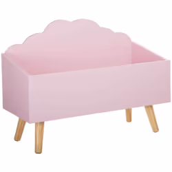 Petto per bambini "nuage" rosa 58x28cm - Atmosphera createur d'interieur. Colore : Rose. Materiale principale : Panneau de fi ...