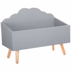 Questo contenitore per giocattoli per bambini è montato su 4 piedi per una facile pulizia. Dimensioni: larghezza 58 cm, altez ...