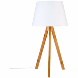 Lampada treppiede "bahi" bianca h56cm - Atmosphera createur d'interieur. Colore : Blanc. Materiale principale : Polypropylène ...