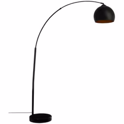 Lampada da terra ad arco in marmo e metallo nero "hyto" h177cm - Atmosphera createur d'interieur. Colore : Noir. Materiale pr ...