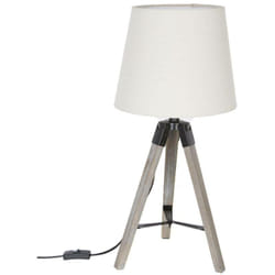 Atmosphera - Lampada treppiede Runo beige H58cm créateur d'intérieur
