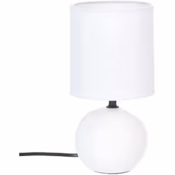 Lampada in ceramica "timéo" bianco opaco h25cm - Atmosphera createur d'interieur. Colore : Blanc. Materiale principale : Pvc. ...