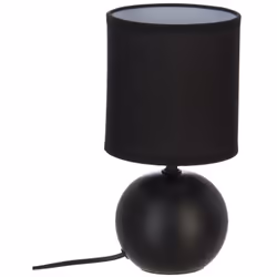 Lampada in ceramica "timéo" nero opaco h25cm - Atmosphera createur d'interieur. Colore : Noir. Materiale principale : Pvc. Lu ...