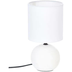 Atmosphera - Lampada in ceramica Timéo bianca striata H25cm créateur d'intérieur