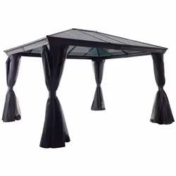 Pergola in alluminio "belize" grafite 3,6x3m - Hespéride. Colore : Unique. Materiale principale : Aluminium traité époxy. Lun ...