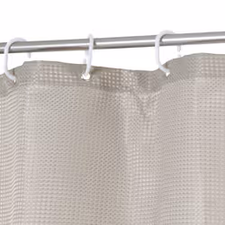 5Five 138055G tenda per doccia Gancio per appendere Poliestere Grigio talpa - Vista aggiuntiva 3