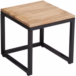 Tavoli di appoggio in acacia "edena" l30 40 50 - Atmosphera createur d'interieur. Colore : Marron. Materiale principale : Fer ...