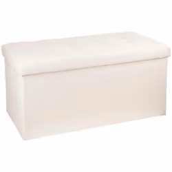 Pouf doppio pieghevole "lysandre" beige - Atmosphera createur d'interieur. Colore : Beige. Materiale principale : Panneau de  ...