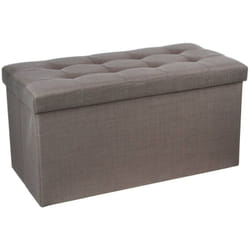 Atmosphera - pouf doppio pieghevole lysandre grigio créateur d'intérieur
