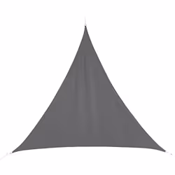 Vela ombreggiante triangolare in poliestere "curacao" grigio 4x4x4m - Hespéride. Colore : Gris. Materiale principale : Polyes ...