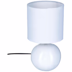 Lampada in ceramica bianca lucida "timéo" h25cm - Atmosphera createur d'interieur. Colore : Blanc. Materiale principale : Pvc ...