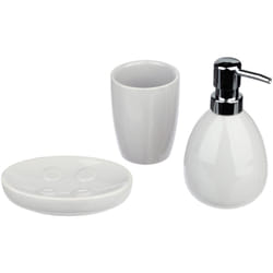 5 Five 3 accessori da bagno 'colorama' bianchi