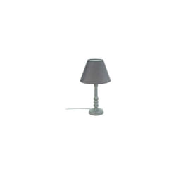 Lampada Da Tavolo Leo D.20xh36cm In Legno Grigio
