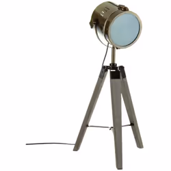 Lampada a treppiede "ebor" rame h68cm - Atmosphera createur d'interieur. Colore : Bronze. Materiale principale : Polyéthylène ...