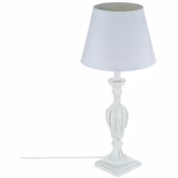 Lampada "renzo" bianca h56cm - Atmosphera createur d'interieur. Colore : Blanc. Materiale principale : Polychlorure de vinyle ...
