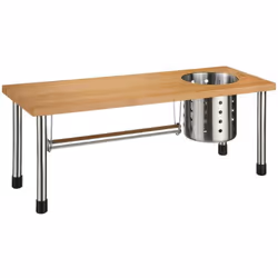 Mensola portaoggetti per lavello in bambù - 5 five simply smart. Colore : Bambou / acier. Materiale principale : . Lunghezza ...