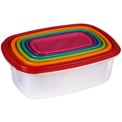 6 scatole di plastica colori - 5five